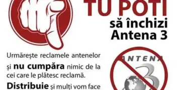 Boicotarea produselor care-si fac publicitate la Antena 3