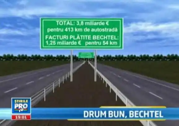 Autostrada Bechtel, gaura neagra a bugetului României