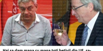 Juncker ‘betivul’ îl LAUDĂ pe Tudose ‘betivul’ : ‘Vom colabora foarte bine cu noul Guvern’