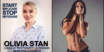 FOTO O campionă mondială la bikini fitness candidează la Primăria Rădăuți. Olivia Stan spune că vrea să resusciteze orașul