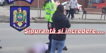 Polițistul care a accidentat mortal o fetiță, pozat când o verifică dacă e vie cu piciorul!!