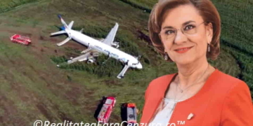 SOCANT: Avionul în care se afla Maria Grapini a aterizat în câmp!!