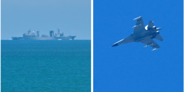 Zeci de nave și avioane de luptă chineze au trecut linia mediană a Strâmtorii Taiwan într-o serie de acțiuni „extrem de provocatoare”