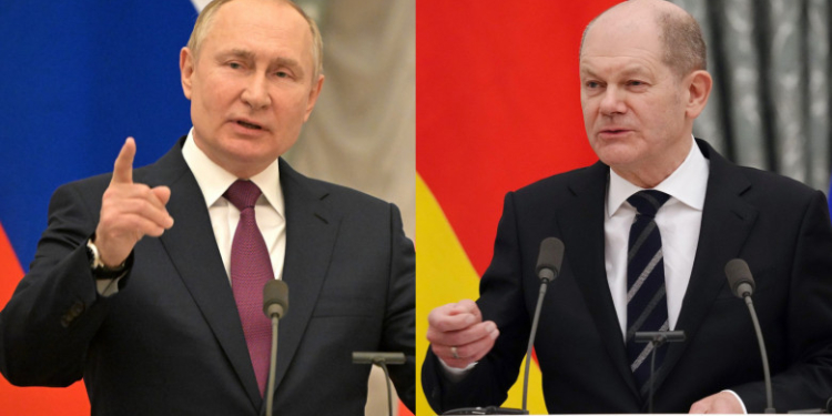 Putin i-a spus lui Olaf Scholz că problemele gazoductului Nord Stream 1 sunt provocate de sancțiunile împotriva Rusiei