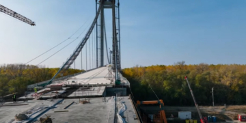 „Doar o minune” ar putea face ca podul de la Brăila să fie gata la timp. Ce se întâmplă pe șantierul Golden-Gate-ului peste Dunăre