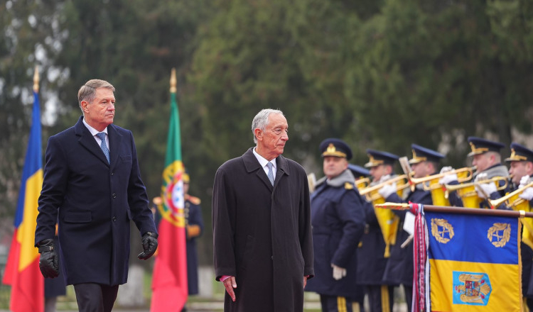 Iohannis a mers la Caracal cu președintele Portugaliei: „Invadarea Ucrainei a evidențiat capacitatea NATO de a acționa ferm”