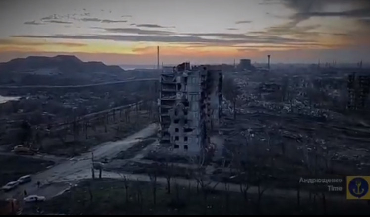 Imaginile groazei din Mariupol. O dronă a filmat orașul în ruine