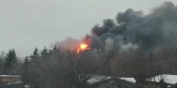 Incendiu de amploare în Voluntari. A fost emisă avertizare Ro-Alert