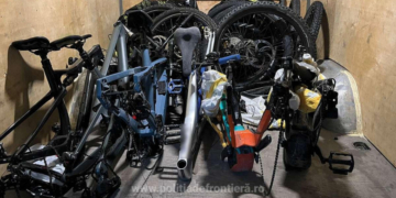 Un ucrainean a încercat să iasă din România cu biciclete de 30.000 de euro furate din Elveția