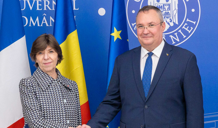 Ciucă a discutat cu ministrul francez de externe despre sprijinul Franţei pentru aderarea României la Schengen