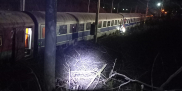 Accident feroviar în Teleorman. Trenul accelerat a lovit „violent” marfarul: „A depășit semnalul Oprire”