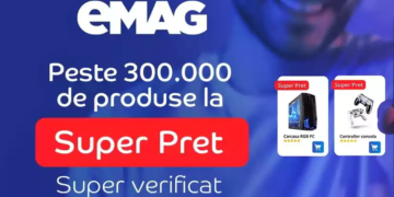 În orice moment, pe eMAG sunt sute de mii de produse cu eticheta Super Preţ, cât în patru hipermarketuri de 10.000 de metri pătraţi