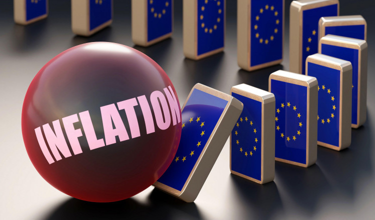 Inflația anuală în UE s-a triplat în 2022 comparativ cu 2021, la fel și în România