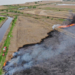 Incendiu pe zeci de hectare, în Delta Dunării. O fermă stuficolă, în pericol