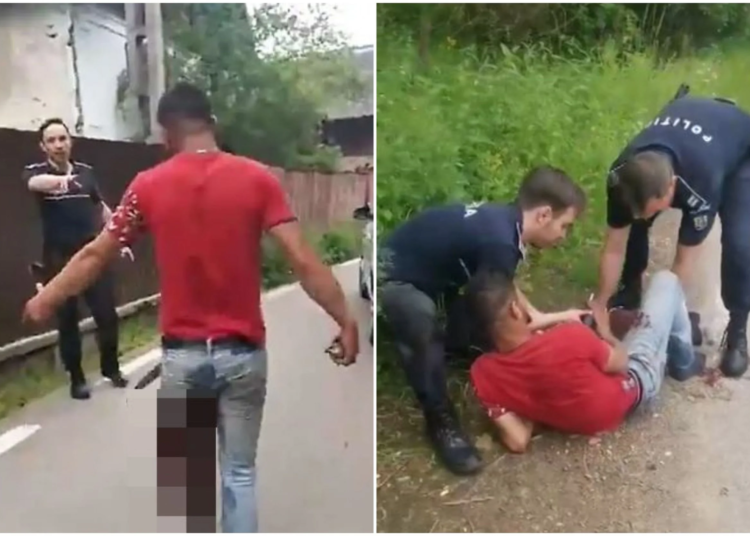 Un bărbat a fost împușcat în picior de doi polițiști: „Uitați, au vrut să-l omoare!”