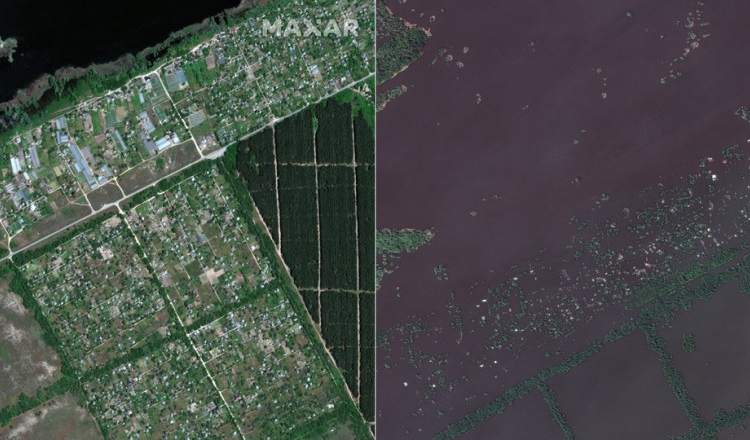 Inundații în Ucraina: Apa a depășit 5,5 metri în unele zone. 20 de localități sunt afectate
