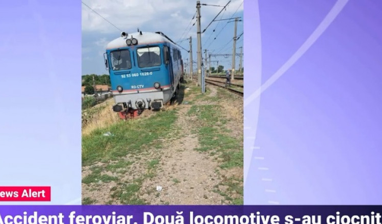 Un nou accident feroviar în Roșiori Nord, în aceeași stație unde în martie un tren de călători a lovit un marfar