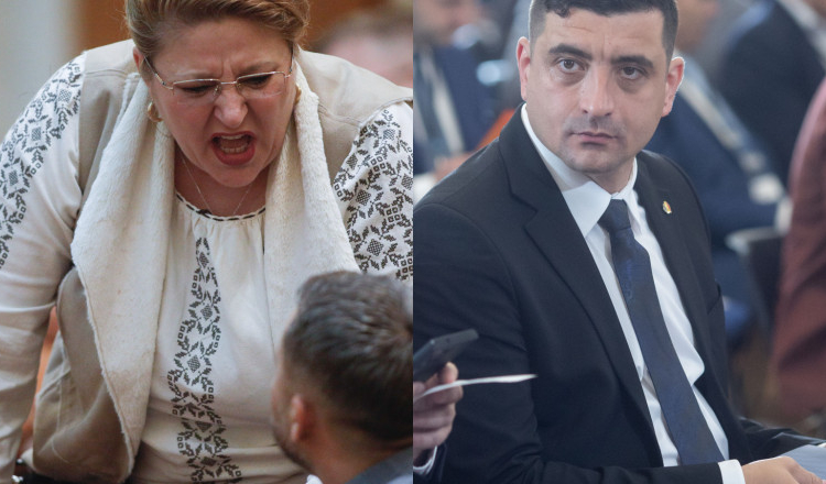 Circ în Parlament cu Șoșoacă și Simion: „Pleacă de aici, susținător de violuri”/ „Pesedisto… Du-te, pupă-l pe Ciolacu!”