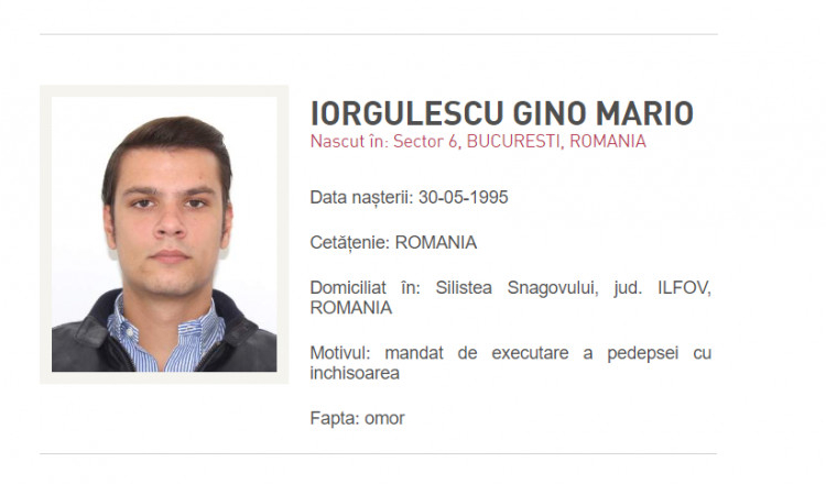Mario Iorgulescu a fost dat în urmărire generală de Poliția Română