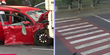 Accident grav în fața unui spital din Timișoara, între două mașini și două TIR-uri. Un bărbat de 60 de ani a murit