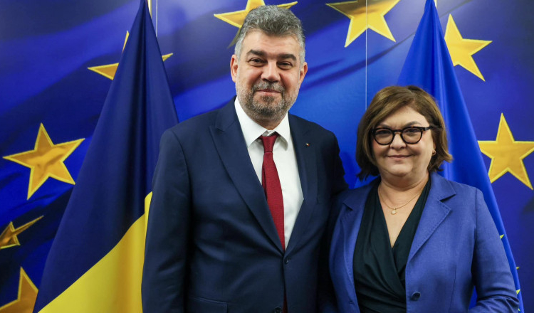 Ciolacu, discuţii la Bruxelles cu comisarii europeni pentru Economie și Transporturi, Paolo Gentiloni şi Adina Vălean