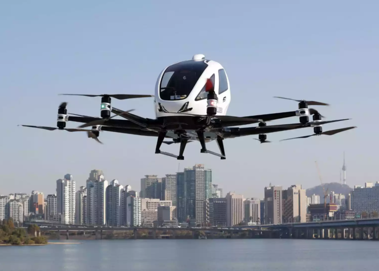 Testele cu taxiurile aeriene ale Chinei sunt cu un pas înaintea rivalilor