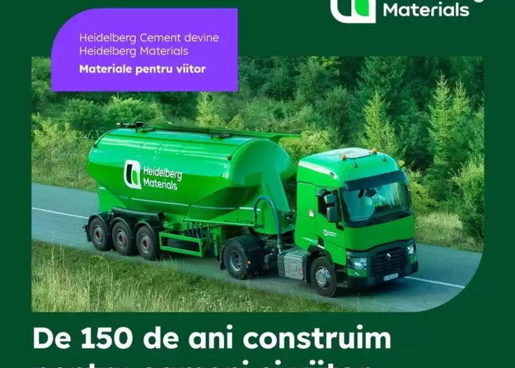 Producătorul de ciment HeidelbergCement devine Heidelberg Materials şi îşi propune să îşi reducă emisiile de carbon cu 10 milioane de tone, până în anul 2030