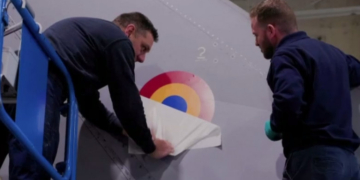 VIDEO. Avioanele de luptă F-16 cumpărate de România din Norvegia au primit însemnele naționale