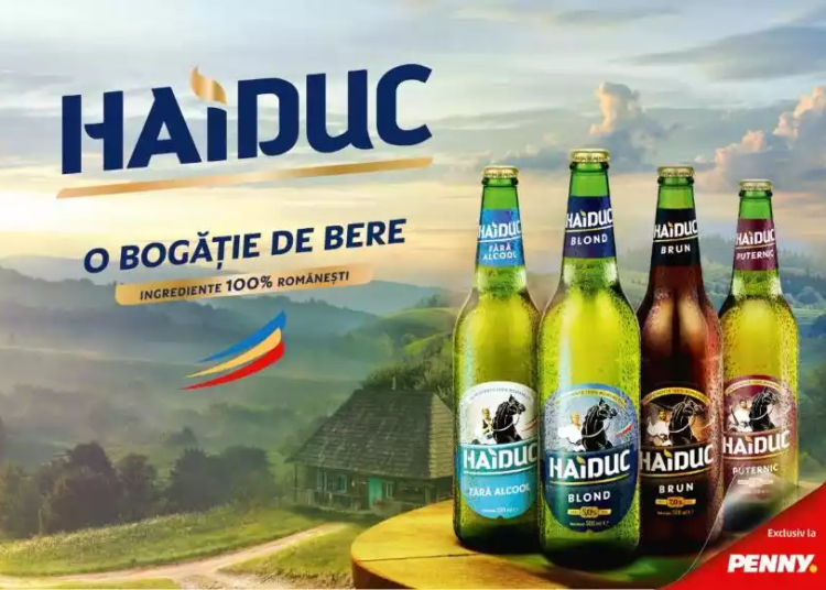 PENNY România relansează berea Haiduc: o nouă rețetă, într-un nou ambalaj
