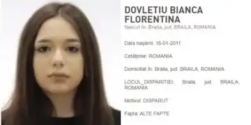 O fată de 14 ani, dată dispărută în Brăila. Minora este căutată la nivel național și în statele membre Schengen