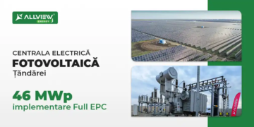 Visual Fan S.A. anunță finalizarea, prin implementare Full EPC, a lucrărilor de construcție și montaj pentru Centrala Electrică Fotovoltaică de 46 MWp din Țăndărei
