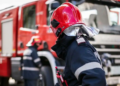 Incendiu puternic la un depozit de fier vechi din Sighișoara